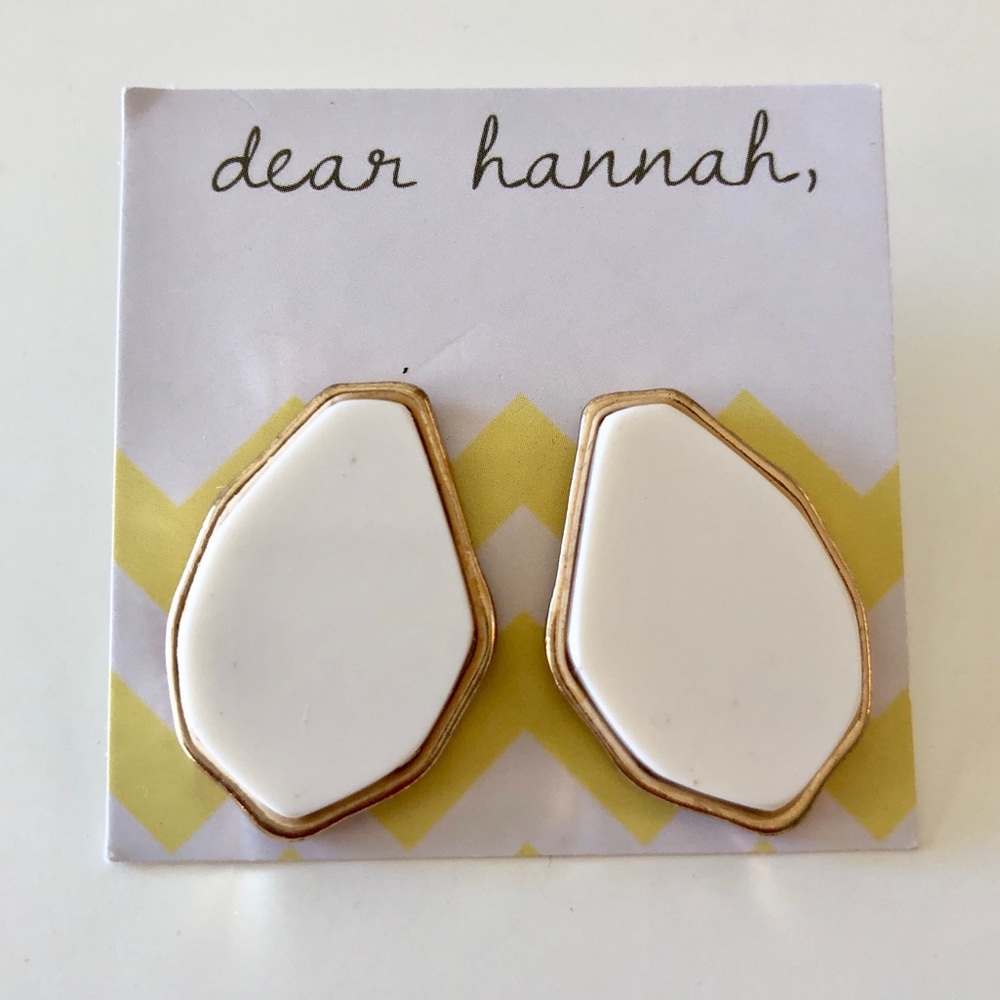 NWT White Earrings
